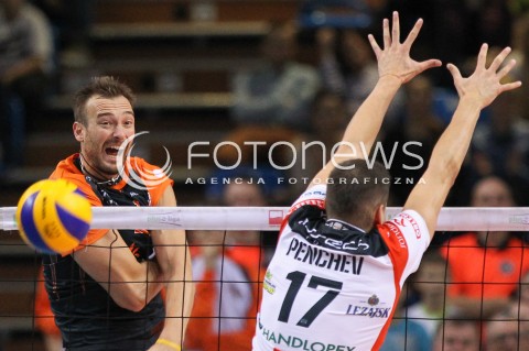  18.10.2014 RZESZOW<br />SIATKOWKA PLUSLIGA 2014/2015 MEN VOLLEYBALL POLAND POLISH PLUS LIGA LEAGUE SEASON 2014/2015<br />MECZ ASSECO RESOVIA - JASTRZEBSKI WEGIEL<br />N/Z MICHAL LASKO <br /> 