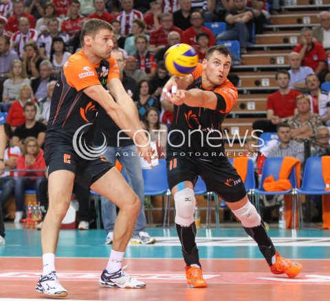  18.10.2014 RZESZOW<br />SIATKOWKA PLUSLIGA 2014/2015 MEN VOLLEYBALL POLAND POLISH PLUS LIGA LEAGUE SEASON 2014/2015<br />MECZ ASSECO RESOVIA - JASTRZEBSKI WEGIEL<br />N/Z ZBIGNIEW BARTMAN KRZYSZTOF GIERCZYNSKI <br /> 