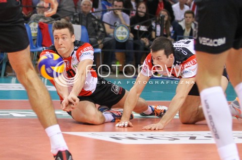  18.10.2014 RZESZOW<br />SIATKOWKA PLUSLIGA 2014/2015 MEN VOLLEYBALL POLAND POLISH PLUS LIGA LEAGUE SEASON 2014/2015<br />MECZ ASSECO RESOVIA - JASTRZEBSKI WEGIEL<br />N/Z JOCHEN SCHOPS RAFAL BUSZEK <br /> 