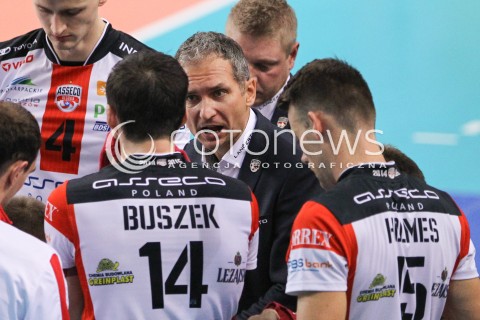  18.10.2014 RZESZOW<br />SIATKOWKA PLUSLIGA 2014/2015 MEN VOLLEYBALL POLAND POLISH PLUS LIGA LEAGUE SEASON 2014/2015<br />MECZ ASSECO RESOVIA - JASTRZEBSKI WEGIEL<br />N/Z ANDRZEJ KOWAL - TRENER ( HEAD COACH ) <br /> 