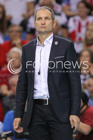  18.10.2014 RZESZOW<br />SIATKOWKA PLUSLIGA 2014/2015 MEN VOLLEYBALL POLAND POLISH PLUS LIGA LEAGUE SEASON 2014/2015<br />MECZ ASSECO RESOVIA - JASTRZEBSKI WEGIEL<br />N/Z ANDRZEJ KOWAL - TRENER ( HEAD COACH ) SYLWETKA <br /> 