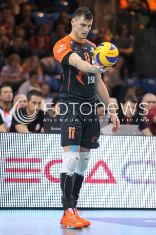  18.10.2014 RZESZOW<br />SIATKOWKA PLUSLIGA 2014/2015 MEN VOLLEYBALL POLAND POLISH PLUS LIGA LEAGUE SEASON 2014/2015<br />MECZ ASSECO RESOVIA - JASTRZEBSKI WEGIEL<br />N/Z ZBIGNIEW BARTMAN SYLWETKA <br /> 