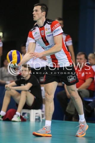  18.10.2014 RZESZOW<br />SIATKOWKA PLUSLIGA 2014/2015 MEN VOLLEYBALL POLAND POLISH PLUS LIGA LEAGUE SEASON 2014/2015<br />MECZ ASSECO RESOVIA - JASTRZEBSKI WEGIEL<br />N/Z RAFAL BUSZEK SYLWETKA <br /> 