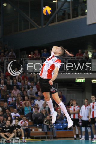 18.10.2014 RZESZOW<br />SIATKOWKA PLUSLIGA 2014/2015 MEN VOLLEYBALL POLAND POLISH PLUS LIGA LEAGUE SEASON 2014/2015<br />MECZ ASSECO RESOVIA - JASTRZEBSKI WEGIEL<br />N/Z NIKOLAY PENCZEV ( PENCHEV ) SYLWETKA <br /> 