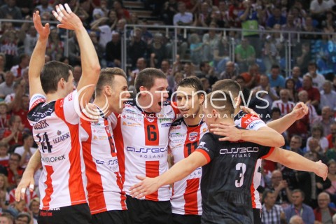  18.10.2014 RZESZOW<br />SIATKOWKA PLUSLIGA 2014/2015 MEN VOLLEYBALL POLAND POLISH PLUS LIGA LEAGUE SEASON 2014/2015<br />MECZ ASSECO RESOVIA - JASTRZEBSKI WEGIEL<br />N/Z DAWID KONARSKI FABIAN DRZYZGA RUSSELL HOLMES RADOSC EMOCJE <br /> 