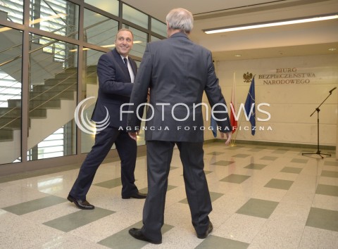  22.10.2014 WARSZAWA POSIEDZENIE RADY BEZPIECZENSTWA NARODOWEGO N/Z MINISTER SPRAW ZAGRANICZNYCH GRZEGORZ SCHETYNA  