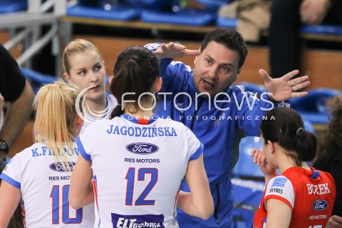  23.10.2014 RZESZOW<br />SIATKOWKA ORLEN LIGA 2014/2015 WOMEN VOLLEYBALL POLAND POLISH ORLENLIGA LEAGUE SEASON 2014/2015<br />MECZ DEVELOPRES SKYRES RZESZOW - SK BANK LEGIONOVIA LEGIONOWO<br />N/Z MARCIN WOJTOWICZ - TRENER ( HEAD COACH ) <br /> 