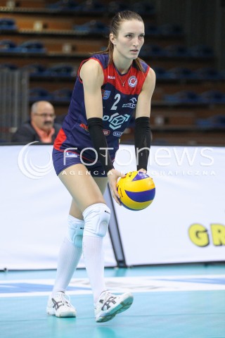  23.10.2014 RZESZOW<br />SIATKOWKA ORLEN LIGA 2014/2015 WOMEN VOLLEYBALL POLAND POLISH ORLENLIGA LEAGUE SEASON 2014/2015<br />MECZ DEVELOPRES SKYRES RZESZOW - SK BANK LEGIONOVIA LEGIONOWO<br />N/Z DARIA PASZEK SYLWETKA <br /> 