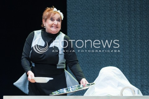  23.10.2014 WARSZAWA TEATR SYRENA<br />PROBA MEADIALNA SPEKTAKLU MAKABERSKI<br />N/Z KRZYSZTOF DRACZ KRYSTYNA TKACZ<br /> 