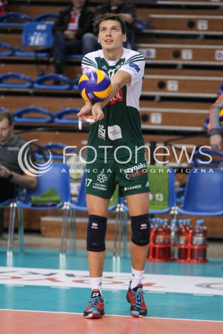  25.10.2014 RZESZOW<br />SIATKOWKA PLUSLIGA 2014/2015 MEN VOLLEYBALL POLAND POLISH PLUS LIGA LEAGUE SEASON 2014/2015<br />MECZ ASSECO RESOVIA - INDYKPOL AZS OLSZTYN<br />N/Z FRANTISEK OGURCAK SYLWETKA <br /> 