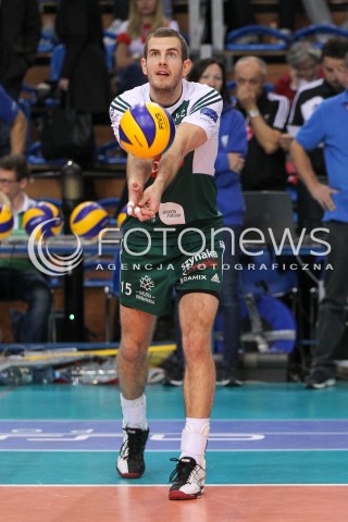  25.10.2014 RZESZOW<br />SIATKOWKA PLUSLIGA 2014/2015 MEN VOLLEYBALL POLAND POLISH PLUS LIGA LEAGUE SEASON 2014/2015<br />MECZ ASSECO RESOVIA - INDYKPOL AZS OLSZTYN<br />N/Z JURAJ ZATKO SYLWETKA <br /> 