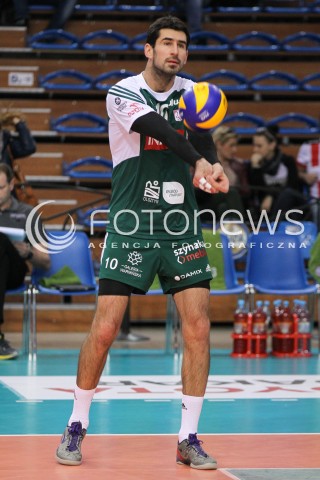  25.10.2014 RZESZOW<br />SIATKOWKA PLUSLIGA 2014/2015 MEN VOLLEYBALL POLAND POLISH PLUS LIGA LEAGUE SEASON 2014/2015<br />MECZ ASSECO RESOVIA - INDYKPOL AZS OLSZTYN<br />N/Z GRZEGORZ SZYMANSKI SYLWETKA <br /> 