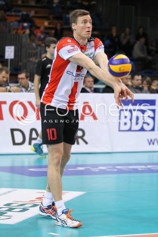  25.10.2014 RZESZOW<br />SIATKOWKA PLUSLIGA 2014/2015 MEN VOLLEYBALL POLAND POLISH PLUS LIGA LEAGUE SEASON 2014/2015<br />MECZ ASSECO RESOVIA - INDYKPOL AZS OLSZTYN<br />N/Z JOCHEN SCHOPS SYLWETKA <br /> 