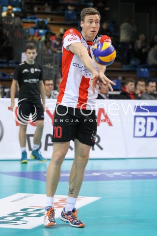  25.10.2014 RZESZOW<br />SIATKOWKA PLUSLIGA 2014/2015 MEN VOLLEYBALL POLAND POLISH PLUS LIGA LEAGUE SEASON 2014/2015<br />MECZ ASSECO RESOVIA - INDYKPOL AZS OLSZTYN<br />N/Z JOCHEN SCHOPS SYLWETKA <br /> 