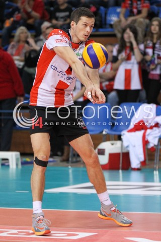  25.10.2014 RZESZOW<br />SIATKOWKA PLUSLIGA 2014/2015 MEN VOLLEYBALL POLAND POLISH PLUS LIGA LEAGUE SEASON 2014/2015<br />MECZ ASSECO RESOVIA - INDYKPOL AZS OLSZTYN<br />N/Z RAFAL BUSZEK SYLWETKA <br /> 