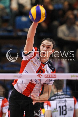  25.10.2014 RZESZOW<br />SIATKOWKA PLUSLIGA 2014/2015 MEN VOLLEYBALL POLAND POLISH PLUS LIGA LEAGUE SEASON 2014/2015<br />MECZ ASSECO RESOVIA - INDYKPOL AZS OLSZTYN<br />N/Z MARKO IVOVIC SYLWETKA ATAK<br /> 