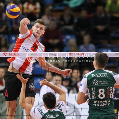  25.10.2014 RZESZOW<br />SIATKOWKA PLUSLIGA 2014/2015 MEN VOLLEYBALL POLAND POLISH PLUS LIGA LEAGUE SEASON 2014/2015<br />MECZ ASSECO RESOVIA - INDYKPOL AZS OLSZTYN<br />N/Z PIOTR NOWAKOWSKI <br /> 