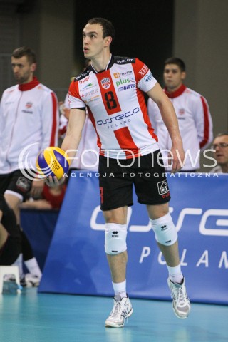  25.10.2014 RZESZOW<br />SIATKOWKA PLUSLIGA 2014/2015 MEN VOLLEYBALL POLAND POLISH PLUS LIGA LEAGUE SEASON 2014/2015<br />MECZ ASSECO RESOVIA - INDYKPOL AZS OLSZTYN<br />N/Z MARKO IVOVIC SYLWETKA <br /> 