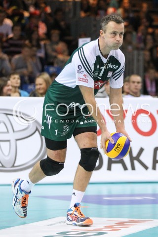  25.10.2014 RZESZOW<br />SIATKOWKA PLUSLIGA 2014/2015 MEN VOLLEYBALL POLAND POLISH PLUS LIGA LEAGUE SEASON 2014/2015<br />MECZ ASSECO RESOVIA - INDYKPOL AZS OLSZTYN<br />N/Z MACIEJ DOBROWOLSKI SYLWETKA <br /> 