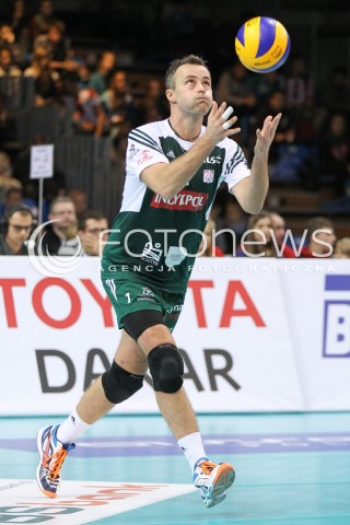  25.10.2014 RZESZOW<br />SIATKOWKA PLUSLIGA 2014/2015 MEN VOLLEYBALL POLAND POLISH PLUS LIGA LEAGUE SEASON 2014/2015<br />MECZ ASSECO RESOVIA - INDYKPOL AZS OLSZTYN<br />N/Z MACIEJ DOBROWOLSKI SYLWETKA <br /> 