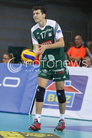  25.10.2014 RZESZOW<br />SIATKOWKA PLUSLIGA 2014/2015 MEN VOLLEYBALL POLAND POLISH PLUS LIGA LEAGUE SEASON 2014/2015<br />MECZ ASSECO RESOVIA - INDYKPOL AZS OLSZTYN<br />N/Z FRANTISEK OGURCAK SYLWETKA <br /> 