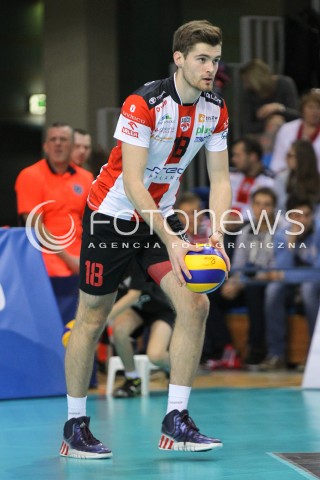  25.10.2014 RZESZOW<br />SIATKOWKA PLUSLIGA 2014/2015 MEN VOLLEYBALL POLAND POLISH PLUS LIGA LEAGUE SEASON 2014/2015<br />MECZ ASSECO RESOVIA - INDYKPOL AZS OLSZTYN<br />N/Z DAWID DRYJA SYLWETKA <br /> 