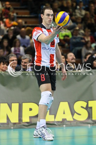  25.10.2014 RZESZOW<br />SIATKOWKA PLUSLIGA 2014/2015 MEN VOLLEYBALL POLAND POLISH PLUS LIGA LEAGUE SEASON 2014/2015<br />MECZ ASSECO RESOVIA - INDYKPOL AZS OLSZTYN<br />N/Z MARKO IVOVIC SYLWETKA <br /> 