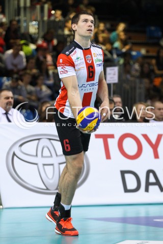  25.10.2014 RZESZOW<br />SIATKOWKA PLUSLIGA 2014/2015 MEN VOLLEYBALL POLAND POLISH PLUS LIGA LEAGUE SEASON 2014/2015<br />MECZ ASSECO RESOVIA - INDYKPOL AZS OLSZTYN<br />N/Z DAWID KONARSKI SYLWETKA <br /> 