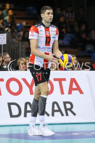  25.10.2014 RZESZOW<br />SIATKOWKA PLUSLIGA 2014/2015 MEN VOLLEYBALL POLAND POLISH PLUS LIGA LEAGUE SEASON 2014/2015<br />MECZ ASSECO RESOVIA - INDYKPOL AZS OLSZTYN<br />N/Z NIKOLAY PENCZEV ( PENCHEV ) SYLWETKA <br /> 