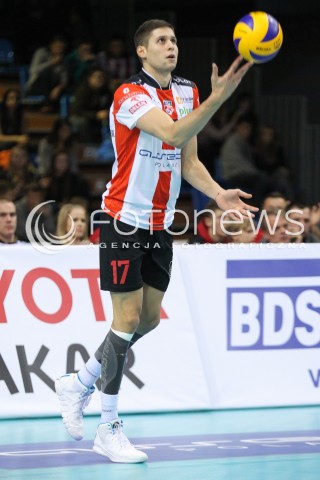  25.10.2014 RZESZOW<br />SIATKOWKA PLUSLIGA 2014/2015 MEN VOLLEYBALL POLAND POLISH PLUS LIGA LEAGUE SEASON 2014/2015<br />MECZ ASSECO RESOVIA - INDYKPOL AZS OLSZTYN<br />N/Z NIKOLAY PENCZEV ( PENCHEV ) SYLWETKA <br /> 