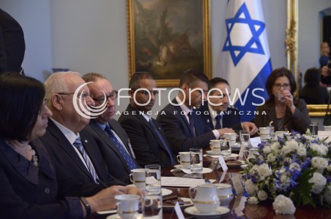  28.10.2014 WARSZAWA <br />
WIZYTA PREZYDENTA IZRAELA W POLSCE <br />
N/Z ROZMOWY PLENARNE PREZYDENT IZRAELA REUWEN RIWLIN<br />
 