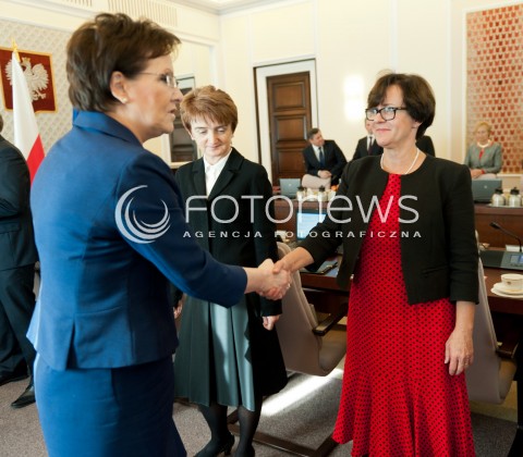  28.10.2014 WARSZAWA<br />POSIEDZENIE RADY MINISTROW<br />N/Z PREMIER EWA KOPACZ JOANNA KLUZIK ROSTKOWSKA <br /> 