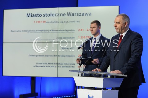  28.10.2014 WARSZAWA<br />KONFERENCJA PRASOWA JACKA SASINA<br />N/Z JACEK SASIN<br /> 