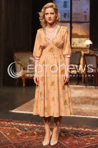  03.11.2014 WARSZAWA TEATR POLONIA<br />PROBA MEDIALNA SPEKTAKLU KOLACJA KANIBALI<br />N/Z ALEKSANDRA DOMANSKA <br /> 