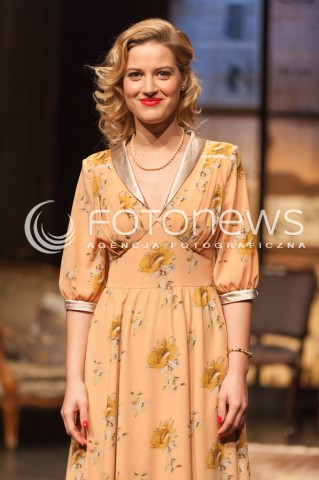  03.11.2014 WARSZAWA TEATR POLONIA<br />PROBA MEDIALNA SPEKTAKLU KOLACJA KANIBALI<br />N/Z ALEKSANDRA DOMANSKA <br /> 