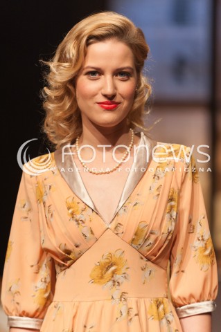  03.11.2014 WARSZAWA TEATR POLONIA<br />PROBA MEDIALNA SPEKTAKLU KOLACJA KANIBALI<br />N/Z ALEKSANDRA DOMANSKA <br /> 