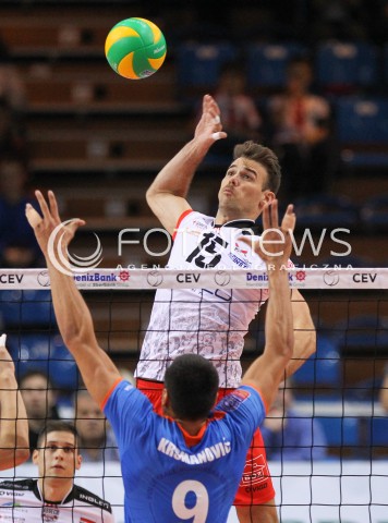  04.11.2014 RZESZOW POLAND<br />SIATKOWKA LIGA MISTRZOW MEN CEV VOLLEYBALL CHAMPIONS LEAGUE 2014/2015 <br />MATCH ASSECO RESOVIA - BUDVANSKA RIVIJERA BUDVA <br />N/Z RUSSELL HOLMES <br /> 