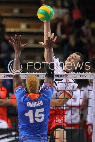  04.11.2014 RZESZOW POLAND<br />SIATKOWKA LIGA MISTRZOW MEN CEV VOLLEYBALL CHAMPIONS LEAGUE 2014/2015 <br />MATCH ASSECO RESOVIA - BUDVANSKA RIVIJERA BUDVA <br />N/Z PAUL LOTMAN <br /> 