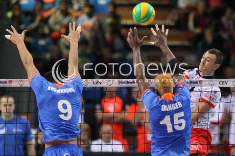  04.11.2014 RZESZOW POLAND<br />SIATKOWKA LIGA MISTRZOW MEN CEV VOLLEYBALL CHAMPIONS LEAGUE 2014/2015 <br />MATCH ASSECO RESOVIA - BUDVANSKA RIVIJERA BUDVA <br />N/Z PAUL LOTMAN <br /> 