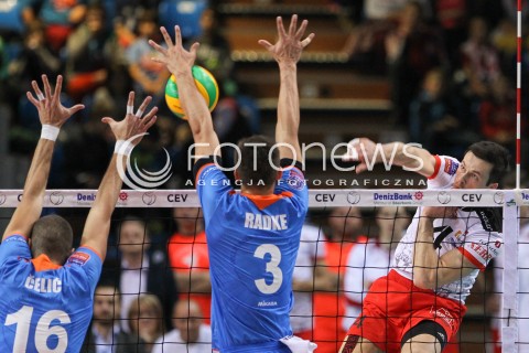  04.11.2014 RZESZOW POLAND<br />SIATKOWKA LIGA MISTRZOW MEN CEV VOLLEYBALL CHAMPIONS LEAGUE 2014/2015 <br />MATCH ASSECO RESOVIA - BUDVANSKA RIVIJERA BUDVA <br />N/Z RAFAL BUSZEK <br /> 