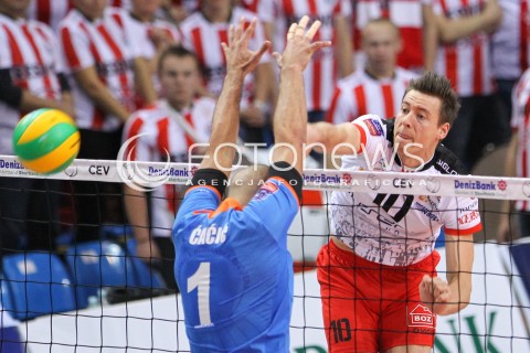  04.11.2014 RZESZOW POLAND<br />SIATKOWKA LIGA MISTRZOW MEN CEV VOLLEYBALL CHAMPIONS LEAGUE 2014/2015 <br />MATCH ASSECO RESOVIA - BUDVANSKA RIVIJERA BUDVA <br />N/Z JOCHEN SCHOPS <br /> 