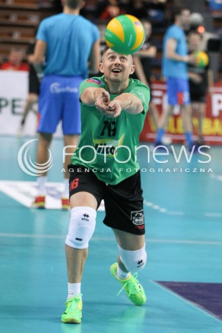  04.11.2014 RZESZOW POLAND<br />SIATKOWKA LIGA MISTRZOW MEN CEV VOLLEYBALL CHAMPIONS LEAGUE 2014/2015 <br />MATCH ASSECO RESOVIA - BUDVANSKA RIVIJERA BUDVA <br />N/Z KRZYSZTOF IGNACZAK SYLWETKA <br /> 