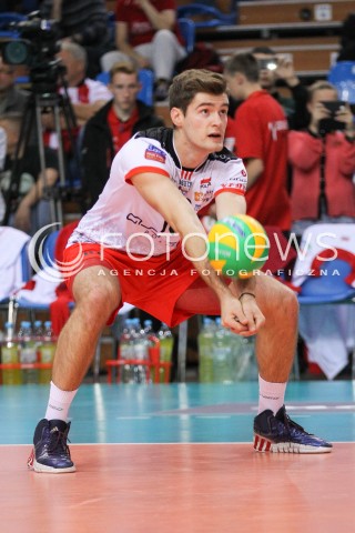  04.11.2014 RZESZOW POLAND<br />SIATKOWKA LIGA MISTRZOW MEN CEV VOLLEYBALL CHAMPIONS LEAGUE 2014/2015 <br />MATCH ASSECO RESOVIA - BUDVANSKA RIVIJERA BUDVA <br />N/Z DAWID DRYJA SYLWETKA <br /> 