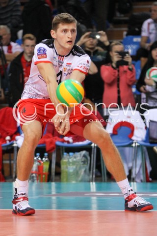  04.11.2014 RZESZOW POLAND<br />SIATKOWKA LIGA MISTRZOW MEN CEV VOLLEYBALL CHAMPIONS LEAGUE 2014/2015 <br />MATCH ASSECO RESOVIA - BUDVANSKA RIVIJERA BUDVA <br />N/Z PIOTR NOWAKOWSKI SYLWETKA <br /> 