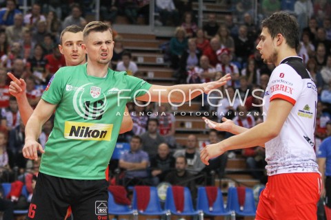  04.11.2014 RZESZOW POLAND<br />SIATKOWKA LIGA MISTRZOW MEN CEV VOLLEYBALL CHAMPIONS LEAGUE 2014/2015 <br />MATCH ASSECO RESOVIA - BUDVANSKA RIVIJERA BUDVA <br />N/Z KRZYSZTOF IGNACZAK FABIAN DRZYZGA <br /> 