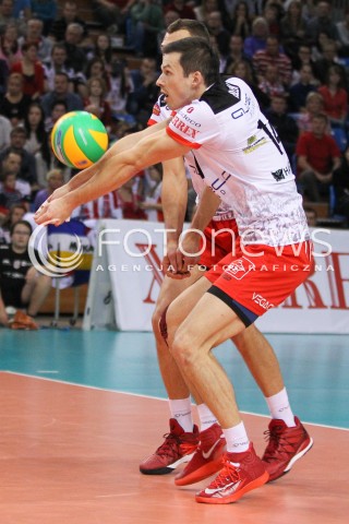  04.11.2014 RZESZOW POLAND<br />SIATKOWKA LIGA MISTRZOW MEN CEV VOLLEYBALL CHAMPIONS LEAGUE 2014/2015 <br />MATCH ASSECO RESOVIA - BUDVANSKA RIVIJERA BUDVA <br />N/Z RAFAL BUSZEK SYLWETKA <br /> 