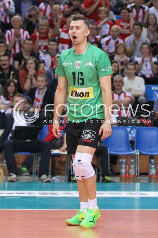  04.11.2014 RZESZOW POLAND<br />SIATKOWKA LIGA MISTRZOW MEN CEV VOLLEYBALL CHAMPIONS LEAGUE 2014/2015 <br />MATCH ASSECO RESOVIA - BUDVANSKA RIVIJERA BUDVA <br />N/Z KRZYSZTOF IGNACZAK SYLWETKA <br /> 