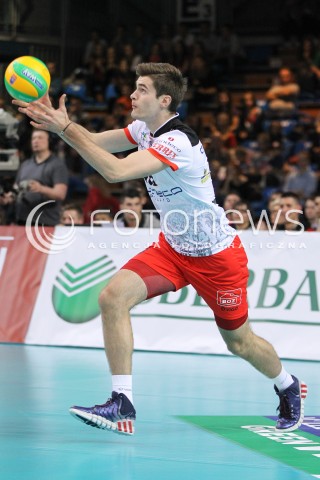  04.11.2014 RZESZOW POLAND<br />SIATKOWKA LIGA MISTRZOW MEN CEV VOLLEYBALL CHAMPIONS LEAGUE 2014/2015 <br />MATCH ASSECO RESOVIA - BUDVANSKA RIVIJERA BUDVA <br />N/Z DAWID DRYJA SYLWETKA <br /> 