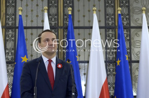 05.11.2014 WARSZAWA POSIEDZENIE SEJMU N/Z RADOSLAW SIKORSKI  