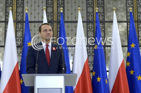  05.11.2014 WARSZAWA POSIEDZENIE SEJMU N/Z RADOSLAW SIKORSKI  